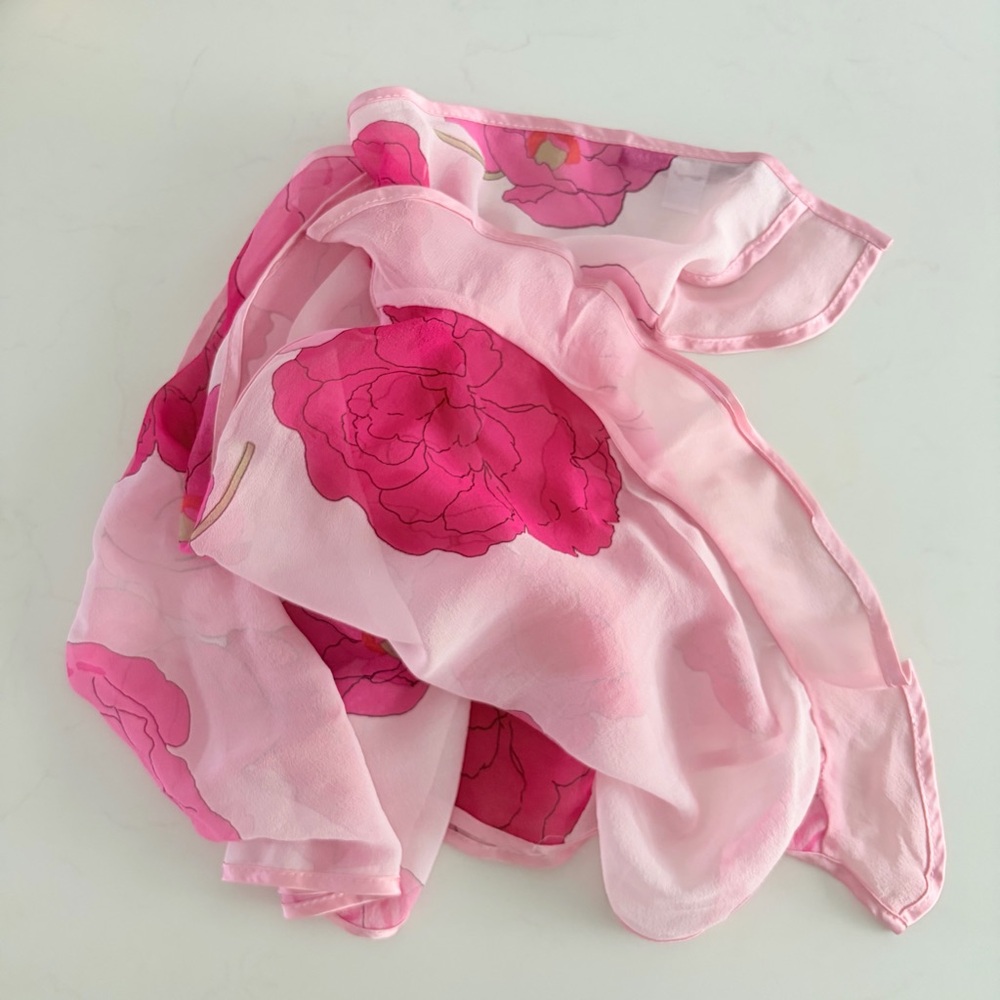 Vintage Bernie of New York 100% Silk Scarf
